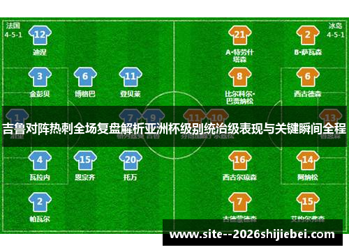 吉鲁对阵热刺全场复盘解析亚洲杯级别统治级表现与关键瞬间全程