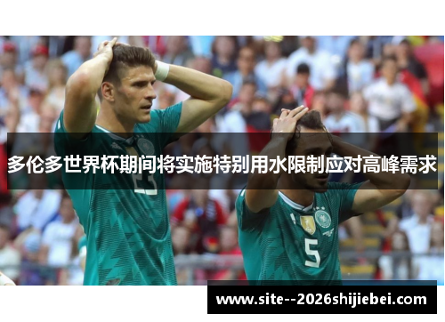 多伦多世界杯期间将实施特别用水限制应对高峰需求